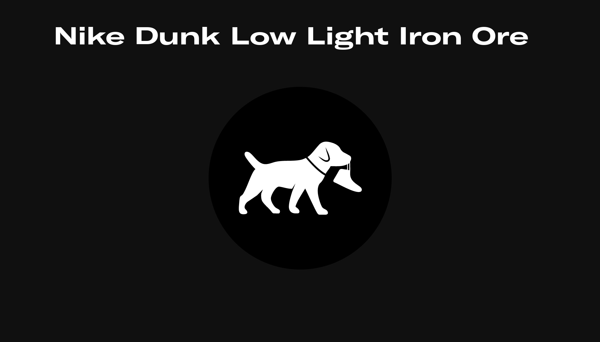 Official Images: Nike Dunk Low Light Iron Ore Black White | Sneakers Cartel